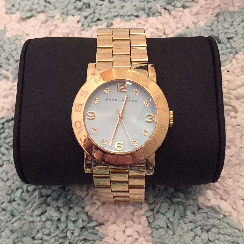 Marc Jacobs gold watch with mint dial MBM3301